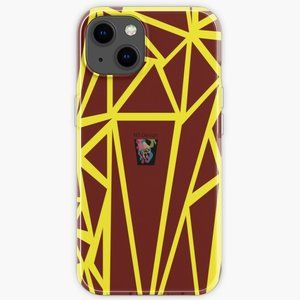 Abstract pattern of triangles -  color pattern of brown tints with yellow backgr